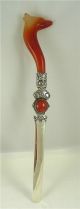 Antique Lebkuecher & Co.  Sterling & Agate Stone Letter Opener Other photo 5