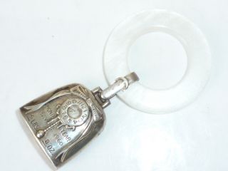 Antique Sterling Silver Babys Bell Rattle Teether C1960 photo
