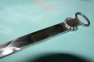 Vintage Long Tiffany & Co Makers Solid Sterling Shell Letter Opener 1950 ' S photo