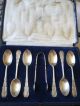 British Silver Demi Spoons Tongs Set Hallmarked 1923 Other photo 4