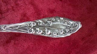 Antique Sterling Silver Simpson Hall & Miller Spoon Flowers 6 