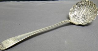 Antique French Sterling Silver Powdered Sugar Sifter Spoon 1819 - 1835 photo