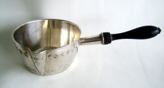 Antique French Sterling Silver Milk Chocolate Pan photo