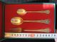 Sterling Silver Fraget Henneberg Hefra,  Fork And Two Spoons In Box.  Weight 76gr. Other photo 1