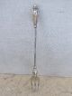 Russian Art Nouveau Silver 84 Lemon Fork Marked Hand Crafted Engraving Other photo 2