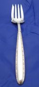 9 Inch Serving Fork Solid.  925 Sterling Silver,  50.  7g Other photo 1