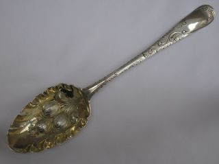 Antique George Iii 1780 Sterling Silver Berry Spoon John Lamb,  London. photo