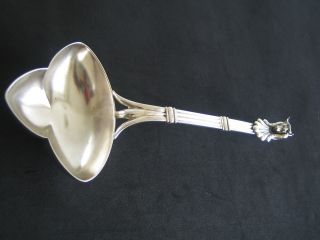 Rare Antique Dutch Import Sterling Silver Scoop Spoon Bull photo