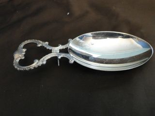 Large Caddy/sugar Spoon Made In Sterling Silver 800 Italy Circa 1960 photo