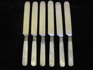 1834 J Russell & Co.  Blunt Hollow Knife Set Of 6 photo