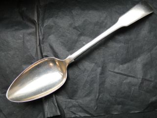 Fiddle Pattern Dessert Spoon Sterling Silver Made Circa 1800 - Strange Hallmarks photo