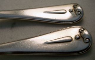 Hunt & Roskell Very Rare ' Rattail Hanoverian Thread Drop ' Silver Dessert Spoons photo