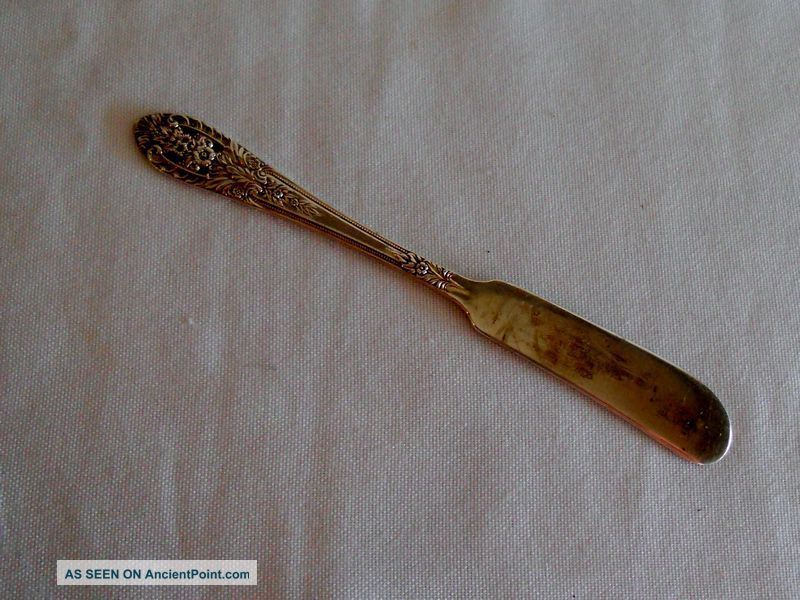 Fine Arts Crown Princess Sterling Flat Handles Butter Spreader Other photo