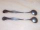 Set Of 2 Antique Sterling Silver Salt Dip Celler Spoons Paye & Baker.  925 P&b Pb Other photo 7