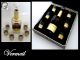 Ravinet Top French Sterling Silver Vermeil & Baccarat Crystal Liquor Set W/box Other photo 2