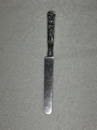 Antique Unger Brothers Sterling Silver Youth/tea Knife Silverplate Blade,  7 1/4 