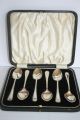 Set Of 6 Solid Silver Teaspoons 1922 - Boxed Other photo 1
