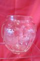 19 Century Hand Carved Glass Jar,  With Gorham Sterling Silver Top Jars photo 4