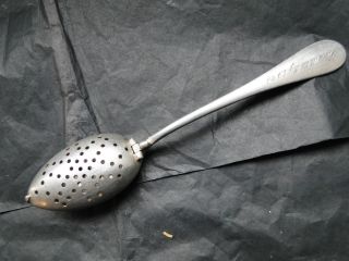 Tea Infuser Spoon Sterling Silver Made In Belgium Circa 1928 photo