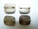 Set 4 Vintage Palestine Sterling Silver Brooches,  Hand - Painted Porcelain Panels Other photo 4