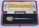 Cased English Sterling Silver Anointing Spoon,  Gold Gilt,  Elkington & Co, Other photo 1