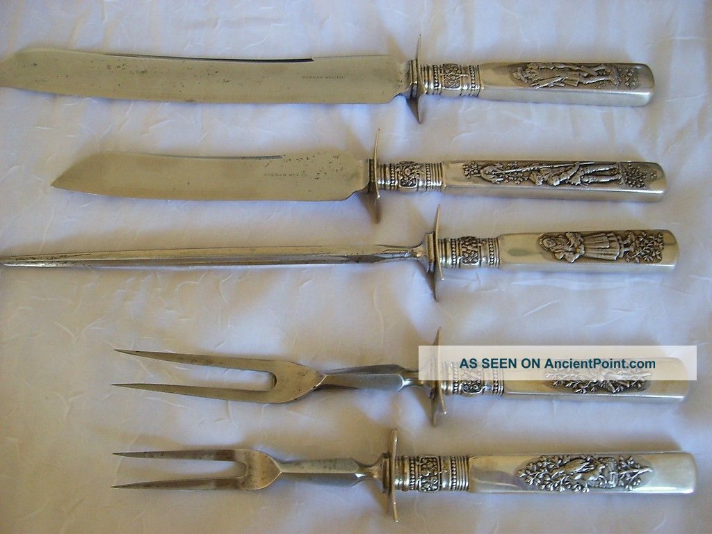Gorham Fontainebleau Sterling Silver Carving Set - Five Piece Gorham, Whiting photo
