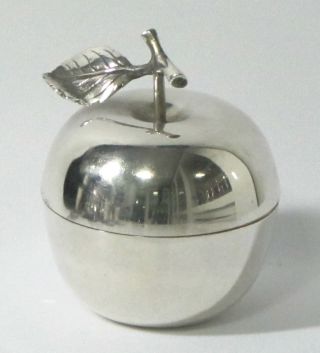 Sterling Apple Silver And Honey Dish photo