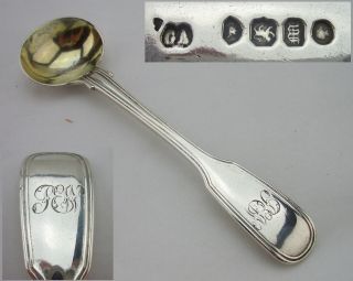Victorian Silver Condiment Spoon - 1847 - George Adams photo