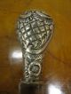 Antique European Sterling Silver Wine Stopper W/ Floral Decoration Other photo 3