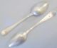 Pair Georgian Sterling Old English Engraved Bright Cut Spoons 1809 P &w Bateman Other photo 3