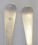 Pair Georgian Sterling Old English Engraved Bright Cut Spoons 1809 P &w Bateman Other photo 4