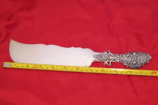 19th Century Sterling Silver Large Cake Slicer,  Made By E.  Jaccard Co. photo