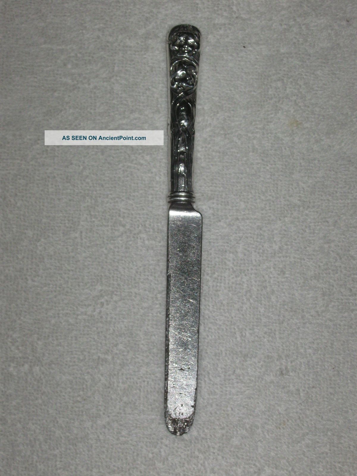 Antique Unger Brothers Sterling Silver Youth/tea Knife Silverplate Blade,  7 1/4 