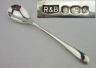 Vintage Silver Salt Spoon - Sheffield 1979 - Roberts & Belk photo