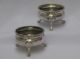 Fine Pair Victorian 1896 Sterling Silver Salts Lady Maker,  Florence Warden Other photo 1