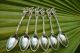 1900 Antique 800 Silver Set Of 6 Coffee Or Tea Spoons Cherubs Design One Of Kind Other photo 4