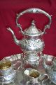 1909 Antique English Sterling Silver 6 Piece Tea Set - Fenton Brothers Tea/Coffee Pots & Sets photo 1