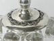 Fantastic Sterling Silver Filigree And Crystal Honey Dish Other photo 2