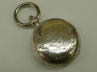 1903 Solid Hallmarked Silver Single Sovereign Case / Holder 18.  7grams photo