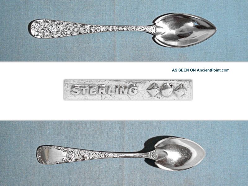 Schofield Sterling Fruit Spoon Baltimore Rose No Mono Other photo