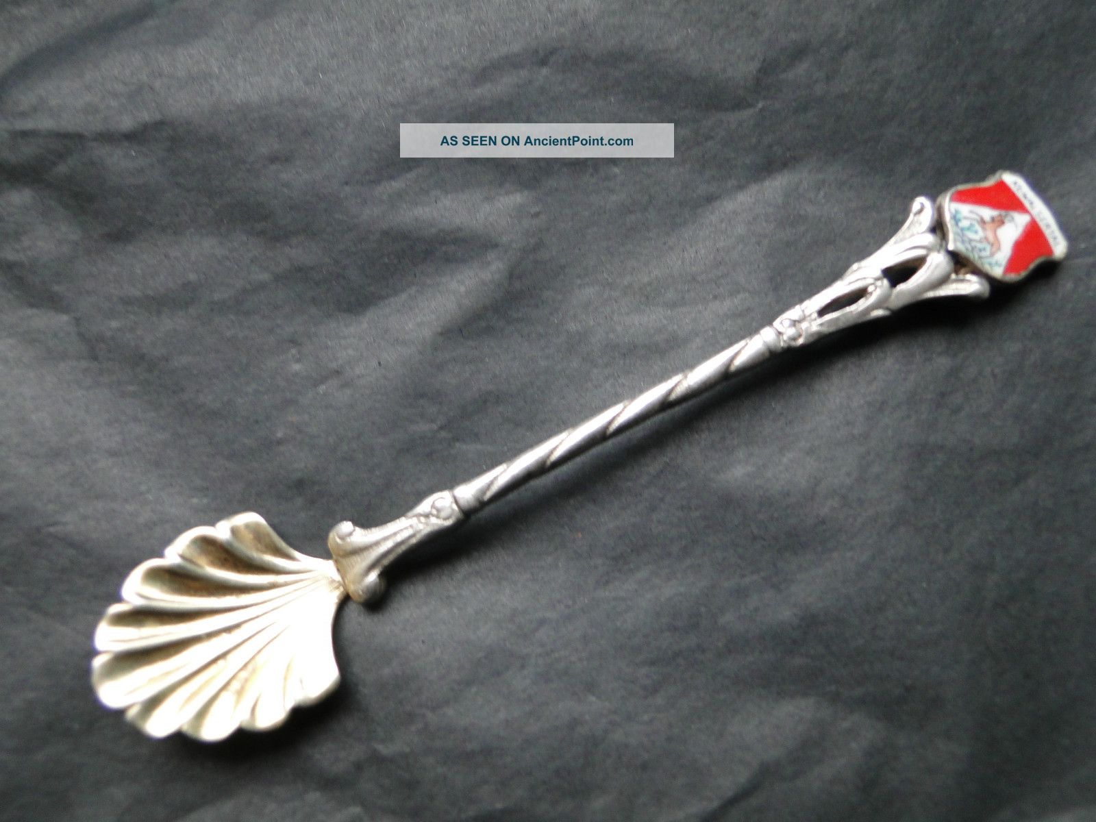 Salt Spoon Klwalsertal Sterling Silver 800 Made Circa 1940 Other photo