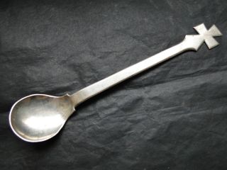 Maltese Spoon Sterling Silver Circa 1890 Maker T.  B T.  B photo