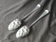 Georg Adams Pr Berry/fruits Serving Spoons Victorian Sterling Silver Dated 1869 Other photo 1