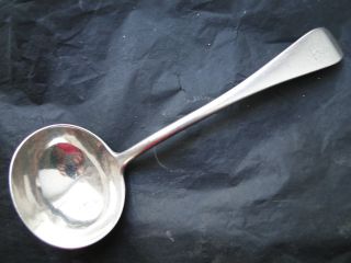 George Adams Sauce Ladle Old English Pattern Sterling Silver London 1880 photo