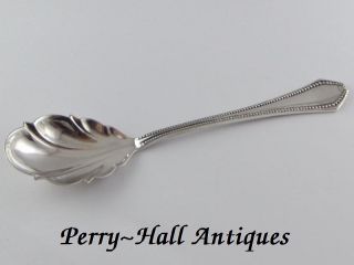 Dutch Silver Spoon With Beaded Edging & Scallop Edge Bowl.  F/h 1902 photo