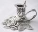 Rare & Exquisite Solid Sterling Silver Rose Chamberstick - Nathaniel Mills Other photo 4