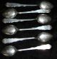 6 Artnouveau 1904 C - Scrolls+flowers 2.  75 Ounces Sterling Silver Coffee Spoons Other photo 4
