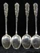 6 Artnouveau 1904 C - Scrolls+flowers 2.  75 Ounces Sterling Silver Coffee Spoons Other photo 5
