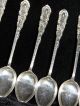 6 Artnouveau 1904 C - Scrolls+flowers 2.  75 Ounces Sterling Silver Coffee Spoons Other photo 7