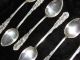 6 Artnouveau 1904 C - Scrolls+flowers 2.  75 Ounces Sterling Silver Coffee Spoons Other photo 8